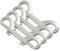 KOCKSHION 4 Piezas Mosquetones de Doble Cabeza de Clips de Seguridad de Resistente y Antioxidante para Rápidas Camping y Actividades al Aire