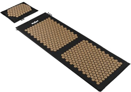 Rebel Electro Gesundheitsmatte ECO für Akupressur mit Stacheln Set mit Kissen 130x50cm RBA-6013-GL