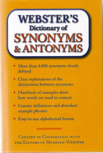 Webster's Dictionary of Synonyms & Antonyms