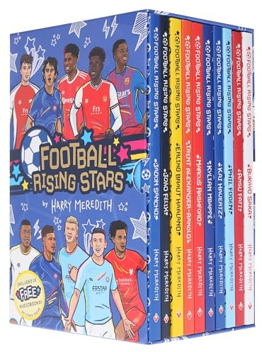 Football Rising Stars Collection 10 Books Box Set - Series 1 (Erling Braut Haaland, Kylian Mbappe, Trent Alexander-Arnold, Phil Foden, Marcus Rashford, João Felix, Saka, Kai Havertz & 2 More)