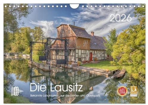 Die Lausitz - Landmarken der Nieder- und Oberlausitz (Wandkalender 2026 DIN A4 quer), CALVENDO Monatskalender