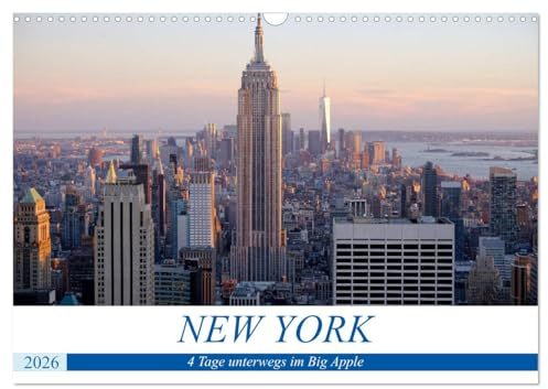 New York - 4 Tage unterwegs im Big Apple (Wandkalender 2026 DIN A3 quer), CALVENDO Monatskalender: Monatskalender, 14 Seiten (CALVENDO Orte)