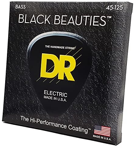 DR Strings BKB5-45 Corde per basso a 5 corde Black Beauties (45-125)