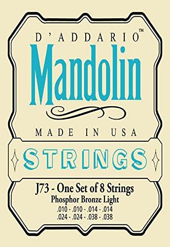 D'Addario J73 Saiten als Satz Mandola Mandocello & Mandobass Mandoline Bronze