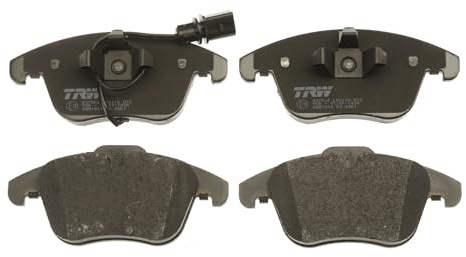 TRW GDB1814 Brake Pad Set of 4 Compatible for Audi A4 Saloon (8K2, B8) 2007-2015 Front Axle and Other Vehicles
