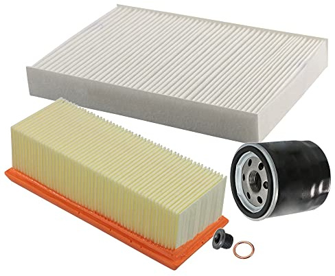 Inspektionspaket SET A 1x Ölfilter 1x Luftfilter 1x Innenraumfilter 1x Ölablass-Schraube 1x Dichtring für Ölablass-Schraube