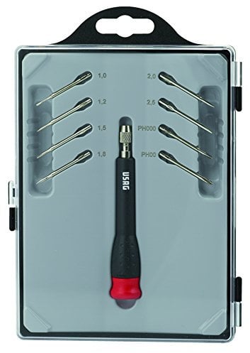 USAG 341 SH9 - Cacciavite di precisione con 8 lame intercambiabili 03410015