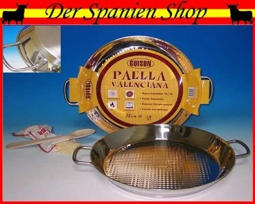 Guison Paellera Inducción Acero Inoxidable con Fondo Sándwich 50cm