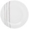 Secret de Gourmet - Lot de 6 Assiettes Plates Lignes 27cm Blanc
