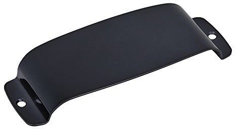 Bass Pickup Cover, Legierung Tonabnehmer Abdeckung Protector Ersatzteil (129 * 48,8 * 19mm)(Schwarz)