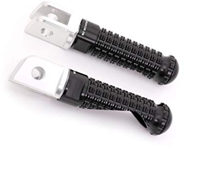 Autobahn88 repose-pieds moto (arrière - GP-Type with No-Extension), compatible avec Suzuki GSF 600 Bandit (1996-2004) (Black)