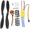 ICQUANZX Moteur sans Brosse RC 1000KV A2212 13T avec kit ESC sans Brosse de 30A Montage de kit d'accessoires pour hélice