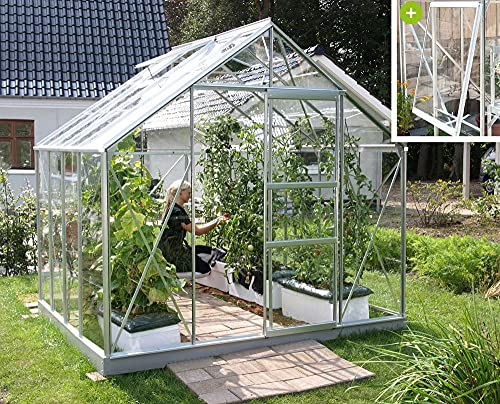 Vitavia Meridian 1 6700 ESG 3 mm Gewächshaus 2 Dachfenster 1 Seitenfenster Hobbygärtner