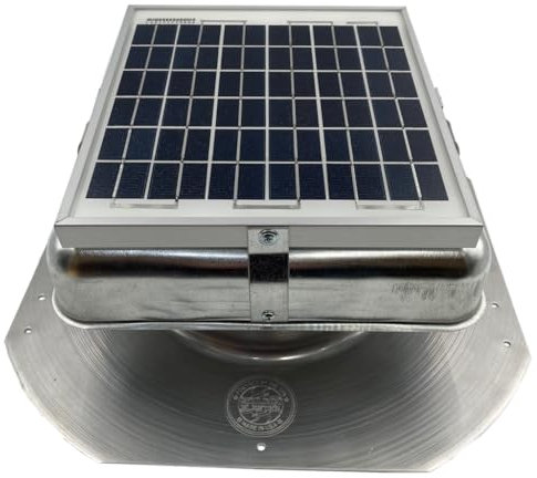 Solar Mega RoofBlaster Roof Vent/Fan Ventilation Solutions (Galvanized) | Solar Roof Vent | Solar Attic Vent | Solar Roof Attic Fan