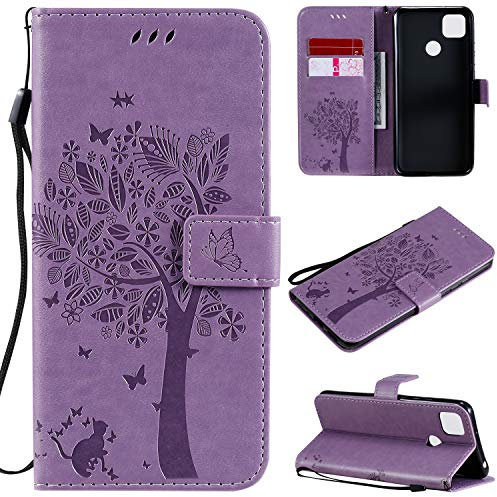 Zchen Coque pour Redmi 9C, Etui Pochette PU Cuir Portefeuille Housse Clapet Folio Livre Pliable Couvercle Rabattable pour Xiaomi Redmi 9C