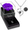 WILDLOVE Collana con vera rosa viola conservata con collana I Love You, regalo di Natale per donne, mamma, moglie e fidanzata, regalo di compleanno per donne