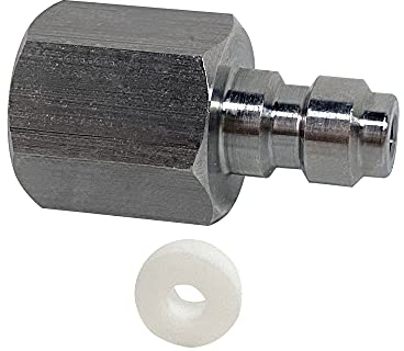 Universal 8 mm Schnelltrennstecker-Adapter, Edelstahl 1/8 Zoll BSPP Innengewinde, PCP Paintball Ladearmaturen mit Dichtungs-O-Ring
