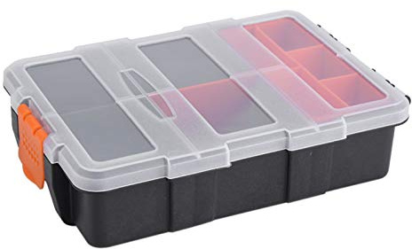 Alvinlite Aufbewahrungs- und Werkzeugkasten Hardware-Box, für Schraube Mutter Bolzen Fischhaken Perlenfach Aufbewahrungs-Werkzeugkasten