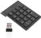 Sxhlseller USB Numerische Tastatur, Wireless Digital Keyboard USB 2.4GHz 18 Tasten Finanzbuchhaltung Tastatur für PC/Desktop(schwarz)