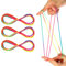 Cats Cradle 3 Pieces Rainbow Colour Fumble Finger Thread Rope Toy Supplies Finger Game Developmental Toy for Teens Adults Stimulate Creativity