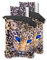 Sleeptime Bettwäsche 4teilig 135cm x 200cm 4teilig braun - Cheetah - weich & bügelfrei Bettbezüge mit Reißverschluss - Bettwäsche Set mit 2 Kissenbezüge 80cm x 80cm