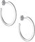 Treuheld® Große 925 Sterling Silber Creolen-Ohrstecker mit Kristallen