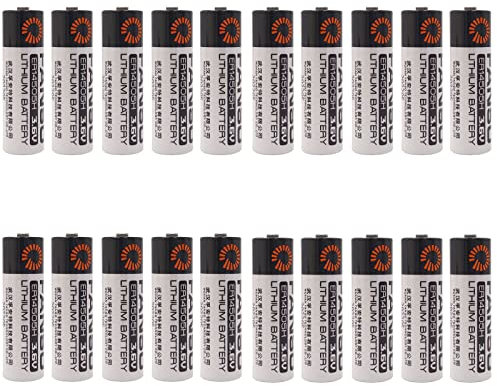 zoyfayl 20 Pcs ER14505H AA 3.6V ER14505 2700mAh Lithium Battery Power ER14505 Non-Rechargeable Battery (20 Pcs ER14505 Battery)