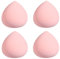 4Pcs Makeup Sponge Marshmallow Pink Foundation Beauty Blenders Latex Free Cosmetic Egg Beauty Sponge Applicator for Foundation Creams Powders Liquid