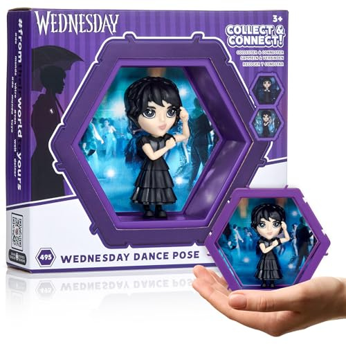 WOW! PODS 4D Wednesday Addams School Dance | Figurine à Collectionner à tête branlante Qui éclate de Leur Monde dans Le vôtre | Présentoir Mural ou d'étagère | Jouets et Cadeaux Mercredi Addams | N°