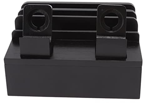 Buachois Stazione di Ricarica in Legno per Dispositivi con 5 Porte USB Organizer da Scrivania Multi Charger Docking Station per Telefono Tablet e Smartwatch Design Elegante(#1)