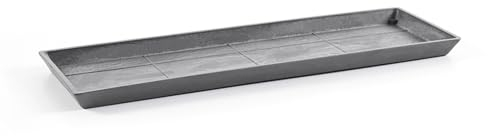 ECOPOTS Sottovaso Rettangolare Bruges 43X15 Grey