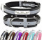 Senristar Personalised Reflective Dog Collars with Neoprene Padded,Custom Engraved Dog Collar with Name Plate for Small Medium Large Dogs (L,Black)