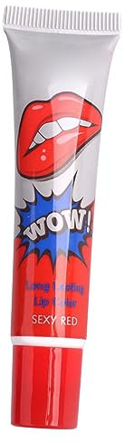 Brillo de Labios Tipo Película de Larga Duración, Lápiz Labial Hidratante Elegante para Citas con Material de Cera de Abejas Seguro, sin Sensación Pegajosa, Maquillaje de (Fresa)