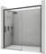 NEBADOON | Mamparas de Ducha - 1 Puerta Corredera + 1 Fijo - Mampara de Ducha Corredera - Perfilería Negra Mate - 144 a 148 cm (Ancho Adaptable 4 cm) x 195 cm (Alto) - Posición Puerta Izquierda