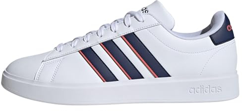 adidas Herren Sneaker Grand Court 2.0 FTWWHT/DKBLUE/PRELSC 42