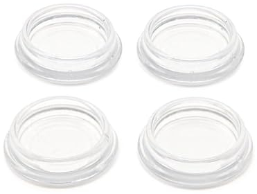 Möbeluntersetzer für schwere Möbel (bei 4 Stück max. 140 kg), rund, transparent, 4 Stück, 50 mm Innendurchmesser - Ideal als Sofa Bodenschutz oder Klavier Bodenschoner (Klavieruntersetzer)