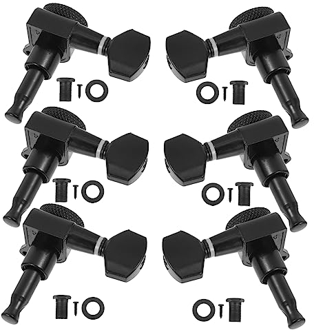 Abaodam 6pcs Guitar Turners Acoustic Guitar String Button Stringed Instrument Accessories for Pegs Locking Tuners