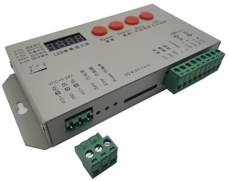 CONTIA K1000S DC5-24V RGB-LED-Controller 1024 Pixel T1000S IC SK6812 WS2812 WS2811 APA102 WS2815 LED-Streifen
