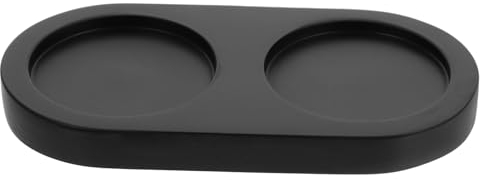 ABOOFAN Wooden Pepper Mill Base Counter Tray Holder Kitchen Accessory Pepper Shakers Rest Vinegar Mill Tray Bowl Acacia Poivriere Kitchen Supplies Black Pepper