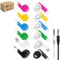 Wensdo Confezione da 50 auricolari per bambini, per scuola, classe, biblioteca, studenti, con cavo, con jack da 3,5 mm, multicolore, per computer, Chromebook, laptop, PC (colori misti)