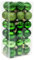 36PCS 4CM Christmas Baubles Balls Tree Decorations Shatterproof Hanging Ornaments for Home Xmas Party, Green