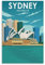 GJrjdb Vintage-Poster Travel Sydney Australien, 20 x 30 cm