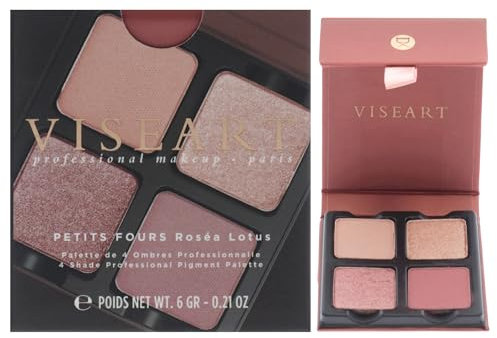 Petits Fours Eyeshadow Palette - Rosea Lotus by Viseart Paris for Women - 0.21 oz Eye Shadow