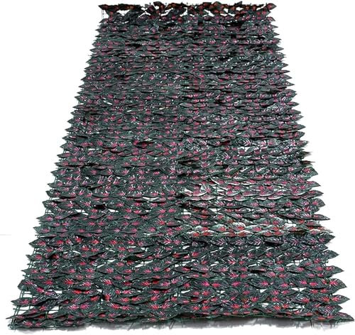 Clôture de lierre artificiel 10 m x 1 m - Haie décorative résistante aux intempéries pour balcon, jardin et terrasse - Clôture de jardin avec brise - Vue extérieure - Plantes artificielles pour Gar