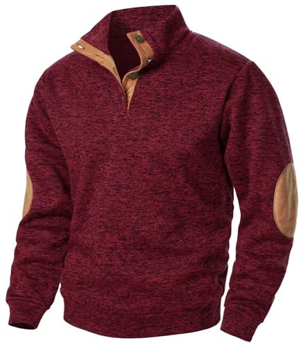 JUZILO Herren Sweatshirt - Warmer Pullover für Black Friday und Deals 2024 - Kundenservice Chat Online