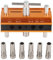HUAHAIZY 64mm Width Self Centering Dowel Jig kit, Drill Jig for Straight Holes Biscuit Joiner Set, Aluminum Alloy Drill Guide Bushings Set, Wood Puncher Locator Accessory Jigs Tools for Men
