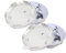 dzggs 4 pièces Auto Cache Moyeux pour Peugeot 40mm 50mm 55mm 60mm, ABS Aluminium Enjoliveur Centre Roue Couvercle de Moyeu Central de Jante avec Logo,40mm