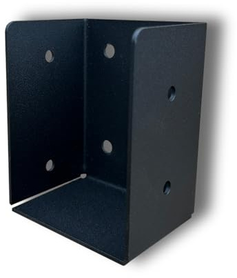 Framola Extra Strong Timber Rafter Hanger Bracket – Textured Black Steel Bracket for 3 x 4 Timber - 75mm x 100mm – Outdoor Pergola & Gazebo Connector – UK Made