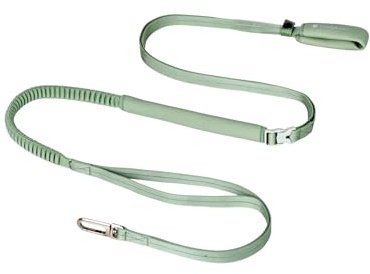 BuddyArmor Freihandleinen Hundeleine, reflektierend 2m Hundeleine mit Griffen, elastisch Verstellbare Crossbody Taille Leine für Kleine bis Große Hunde Wandern, Laufen (schlanke-Olivgrün, S)