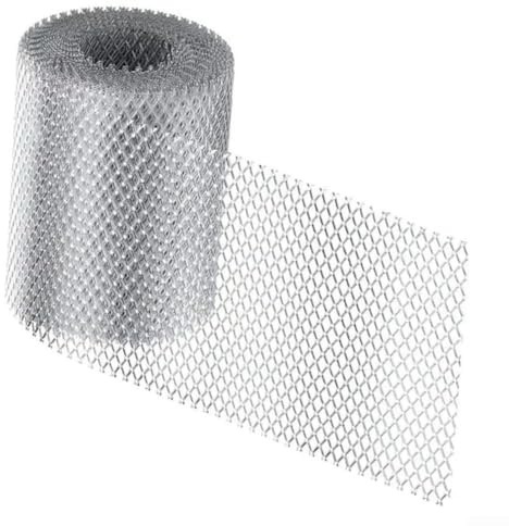 ComfyHarbor Aluminium Gutter Guard Mesh Roll 6 M With 10 Fixing Clips For Leaf Protection And Debris Filtering, Fits Multiple Roof Gutter Dimensions, Quick Outdoor Installation(12.7 * 600cm)